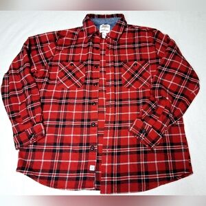 BLAKE SHELTON Lands' End Red and Blue Plaid Shirt